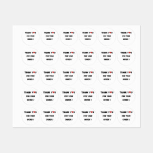 Etiquetas Gracias a los clientes