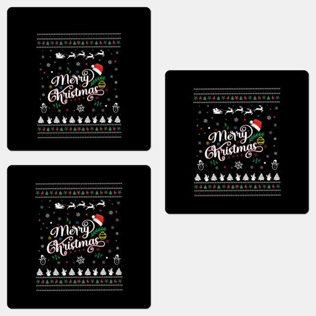 Etiquetas Graciosa Feliz Navidad (Grupo)