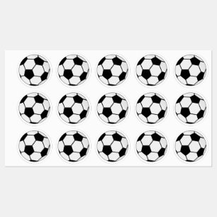 Etiquetas Gráfico clásico de balón de fútbol para fanáticos 