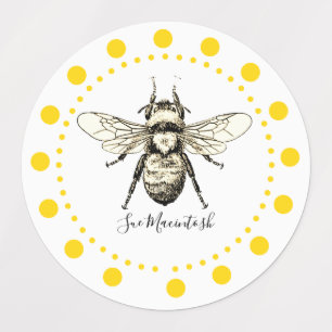Etiquetas Gran Abeja Amarilla