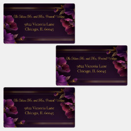 Etiquetas Grandes Violetas Luminosas Moradas Dirección de Re