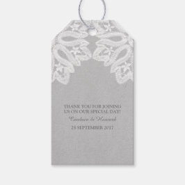 Etiquetas Gray Elegance Lace Gift