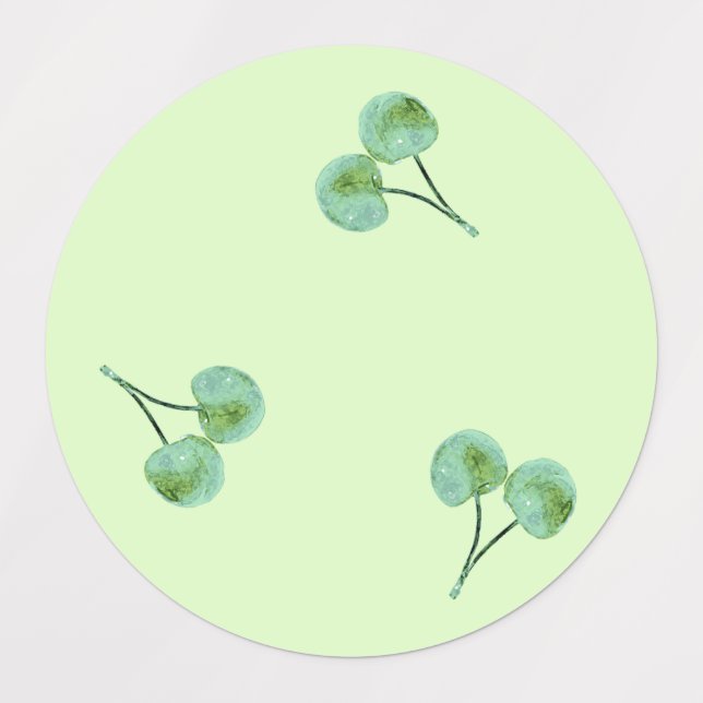 Etiquetas Green Cherry (Diseño 3)