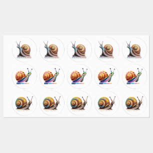 Etiquetas Grupo Motivacional de 3 Calcomanías de Caracol Dif