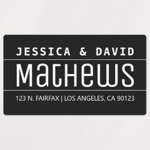 Etiquetas Guay Creative Stylish Black & White Waterproof