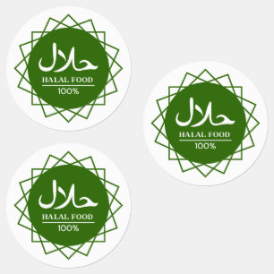 Etiquetas halal verde