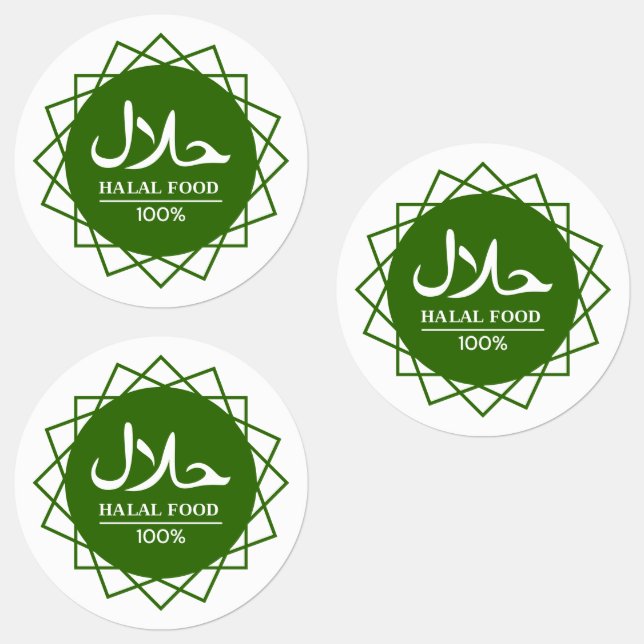 Etiquetas halal verde (Grupo)