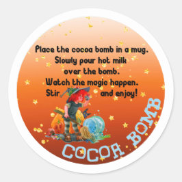 Etiquetas HALLOWEEN de la bomba de cacao, SKULL Cl