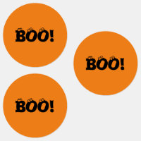 ¡Halloween Scary Boo! naranja negro de ojos