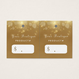 Etiquetas Hang Boutique Glamour Gold Bokeh de lujo