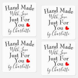 Etiquetas Hecho a mano con amor sólo para ti
