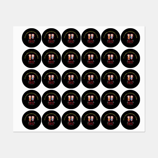 Etiquetas His & Hers Christmas Cheer (Hoja)