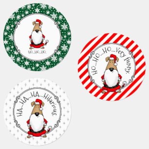 Etiquetas HO HO HO Muy Gracioso Santa Costume Perro Sarcásti