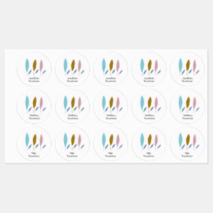 Etiquetas Hojas personalizadas de los niños modernos