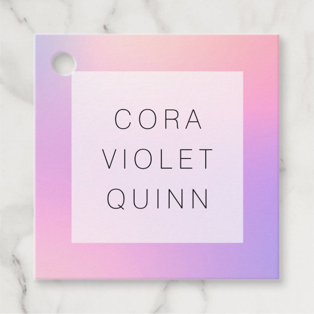 Etiquetas Holográficas Ombre Favor (Anverso)