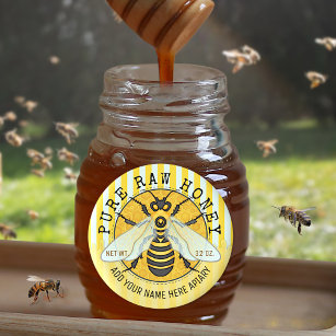 Etiquetas Honey Jar Honeybee Honeycomb Apiary Business