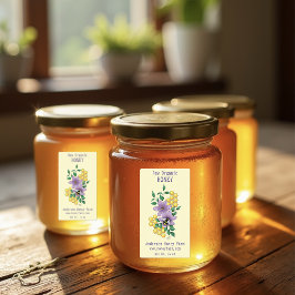 Etiquetas Hony bee Farm Yellow Lavender