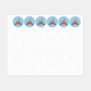 Etiquetas Huella de jengibre adorable El primer Navidad de