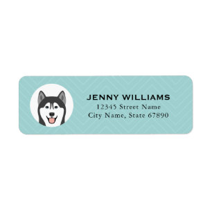 Etiquetas Husky Return Address
