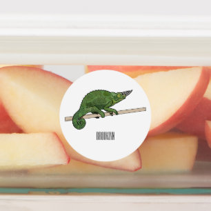 Etiquetas Ilustracion chameleon personalizado de Jackson