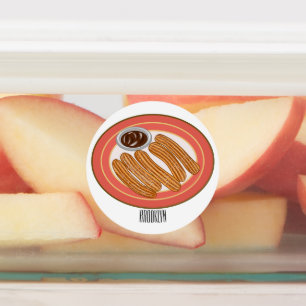 Etiquetas Ilustracion Churro personalizado