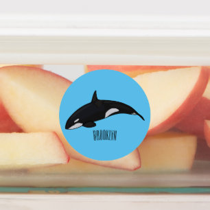 Etiquetas Ilustracion de personalizado de ballenas asesina