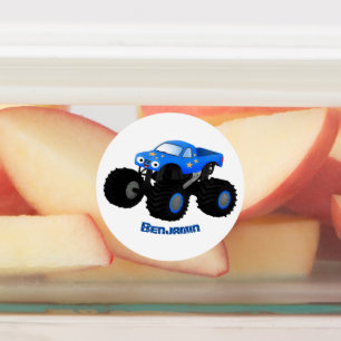 Etiquetas Ilustracion de personalizado de camión monstruoso 