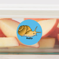 Ilustracion de personalizado de caracol amarillo