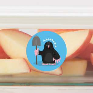 Etiquetas Ilustracion de personalizado de lunar feliz