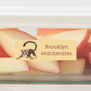 Etiquetas Ilustracion de personalizado de ocelot cute person