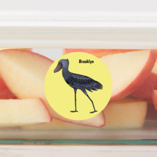 Etiquetas Ilustracion de personalizado de pájaro Shoebill