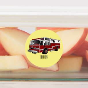 Etiquetas Ilustracion del personalizado del motor de fuego