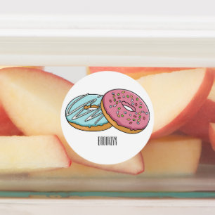 Etiquetas Ilustracion Donut personalizado