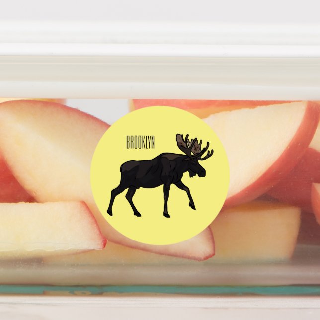 Etiquetas Ilustracion Moose personalizado (Fijada)
