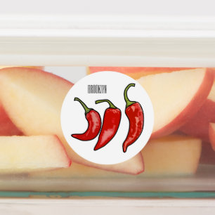 Etiquetas Ilustracion personalizado Chili