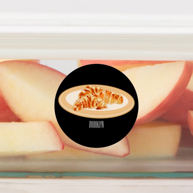 Etiquetas Ilustracion personalizado croissant (Fijada)