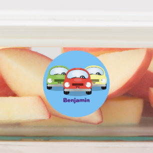 Etiquetas Ilustracion personalizado de coches Cute kawaii