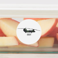 Ilustracion personalizado de helicóptero del ejérc