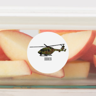 Etiquetas Ilustracion personalizado de helicópteros del ejér