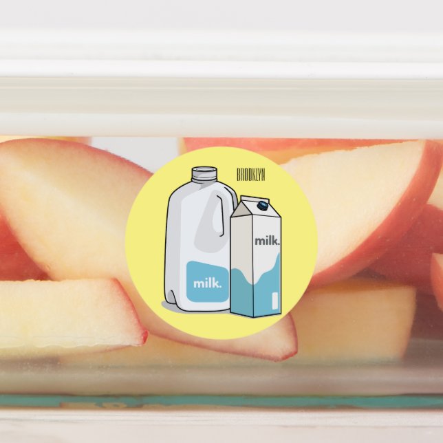 Etiquetas Ilustracion personalizado de leche (Fijada)