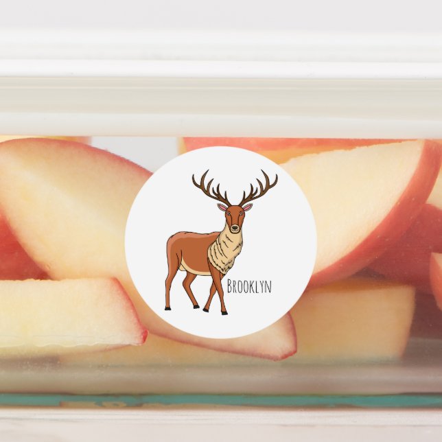 Etiquetas Ilustracion personalizado de renos (Fijada)
