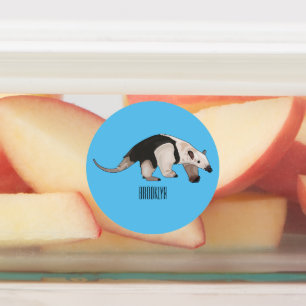 Etiquetas Ilustracion personalizado de Tamandua