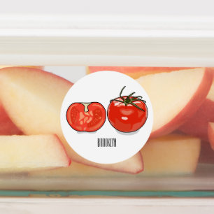 Etiquetas Ilustracion personalizado de tomate