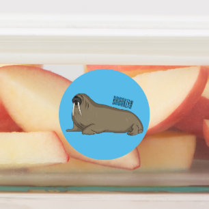 Etiquetas Ilustracion personalizado de Walrus