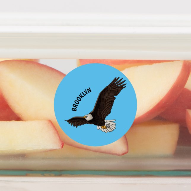 Etiquetas Ilustracion personalizado del águila calva (Fijada)