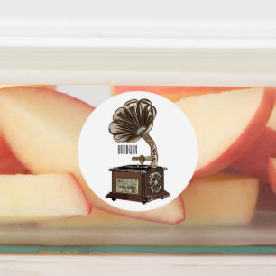 Etiquetas Ilustracion personalizado girable