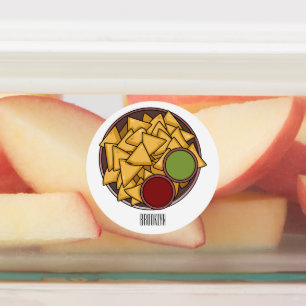 Etiquetas Ilustracion personalizado Nachos