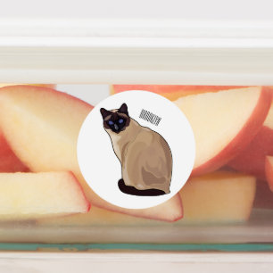 Etiquetas Ilustracion personalizado siamés