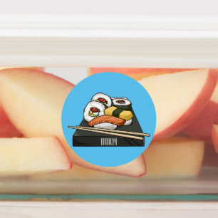 Etiquetas Ilustracion personalizado Sushi