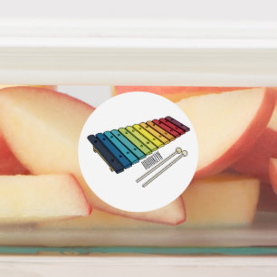 Etiquetas Ilustracion personalizado xilófono